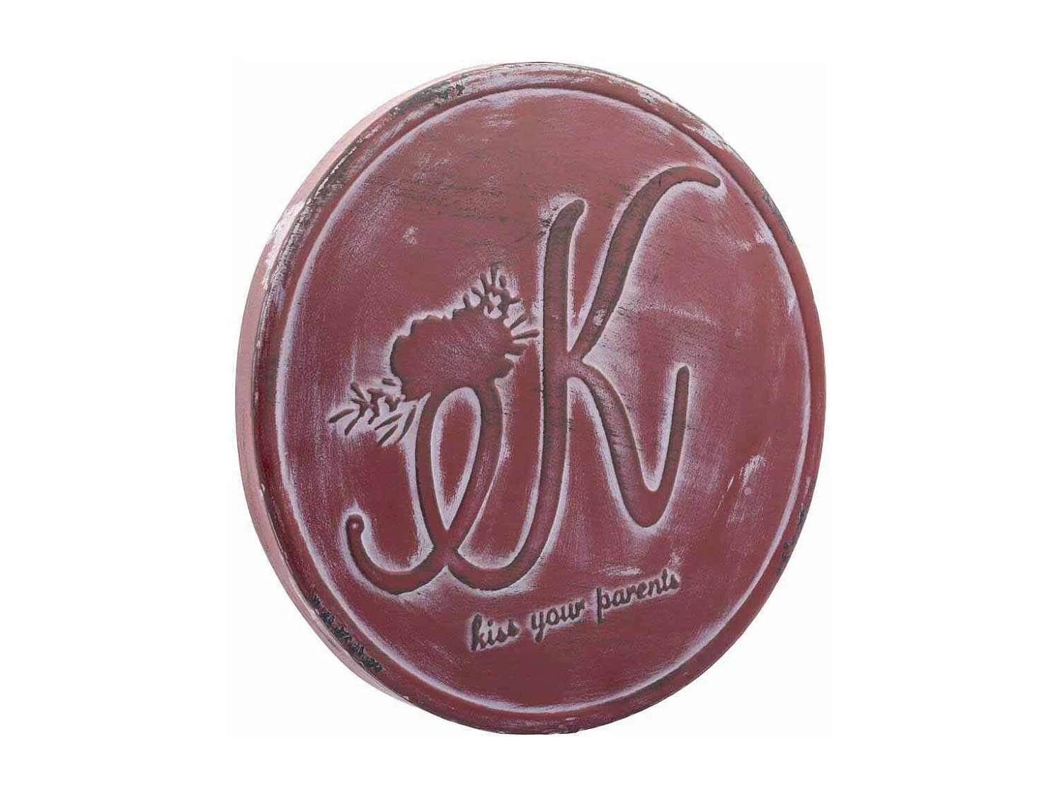 Placa de de decoración de metal 30x2x30