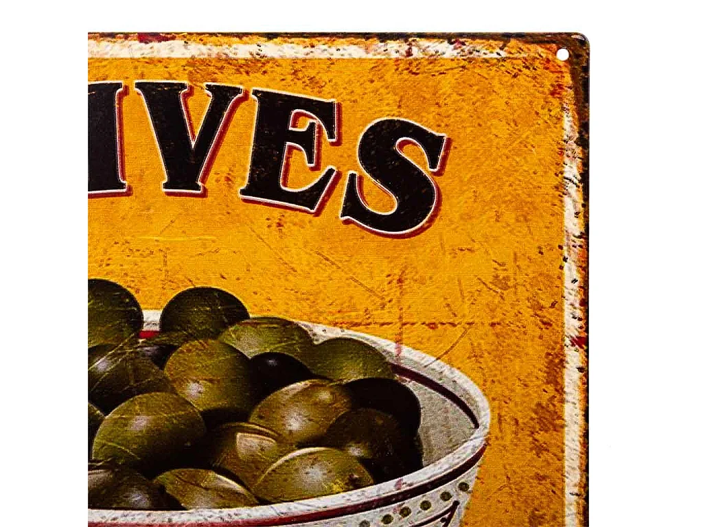 Targa in metallo giallo 30x30x0,6h