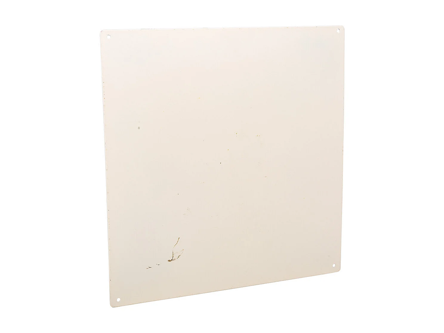 Gelbe Metallplatte 30x30x0,6h cm