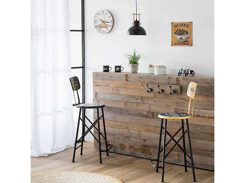 Gelbe Metallplatte 30x30x0,6h cm