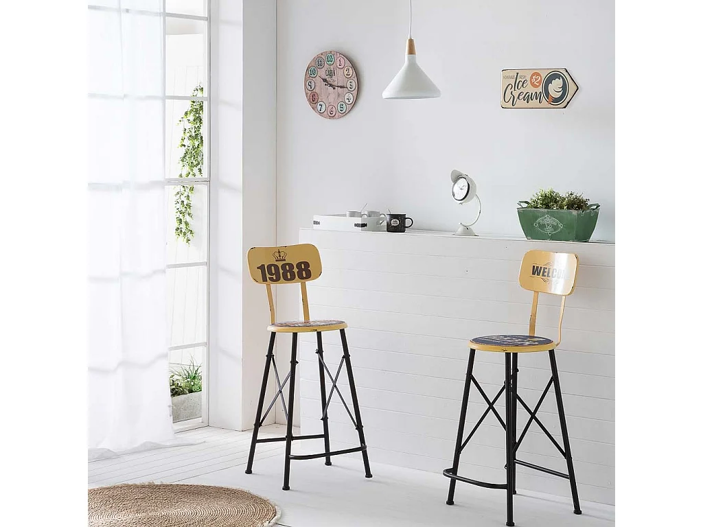 Placa de metal creme 20x42x1