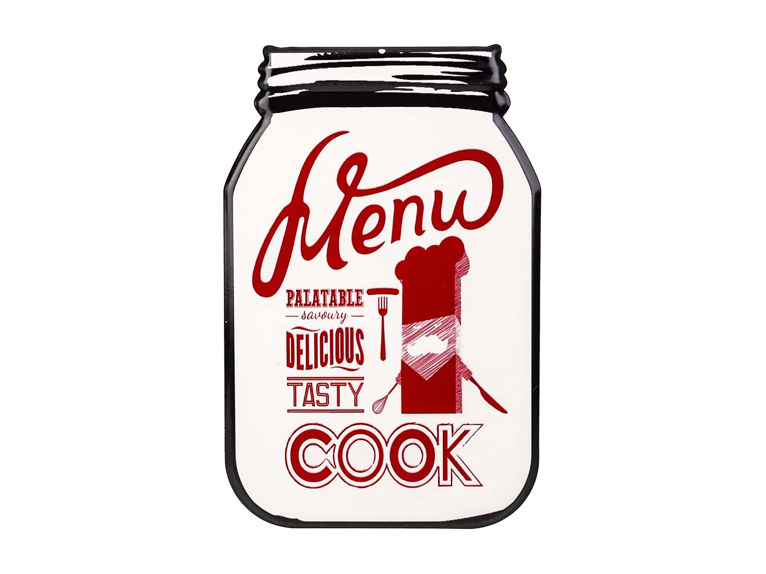 Rote Metallplatte 30x20x1h cm