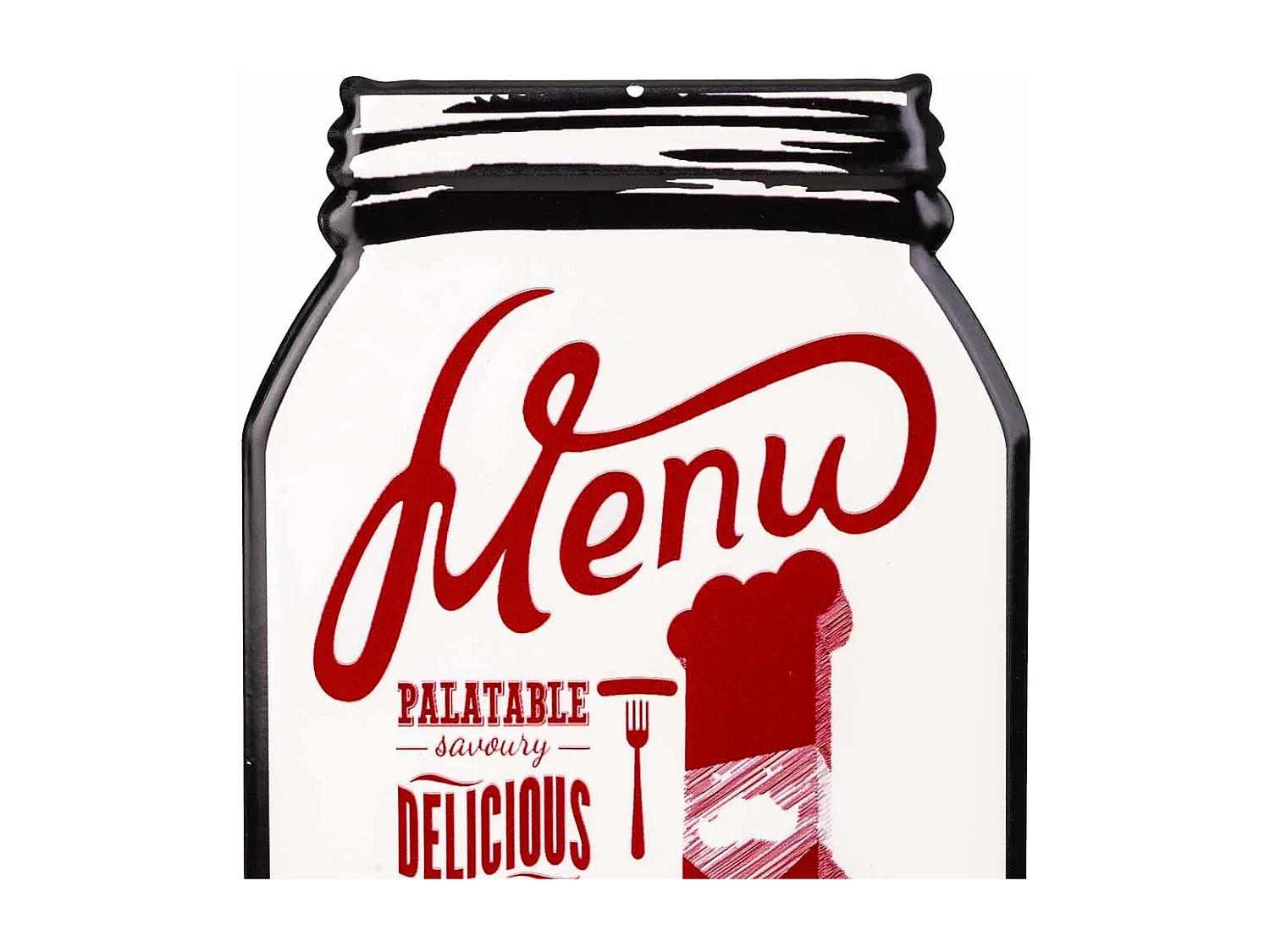 Rote Metallplatte 30x20x1h cm