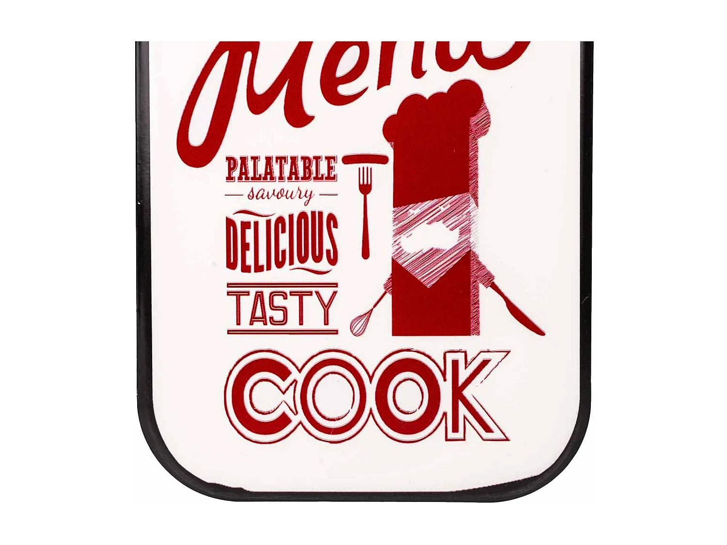 Placca in metallo rossa 30x20x1h