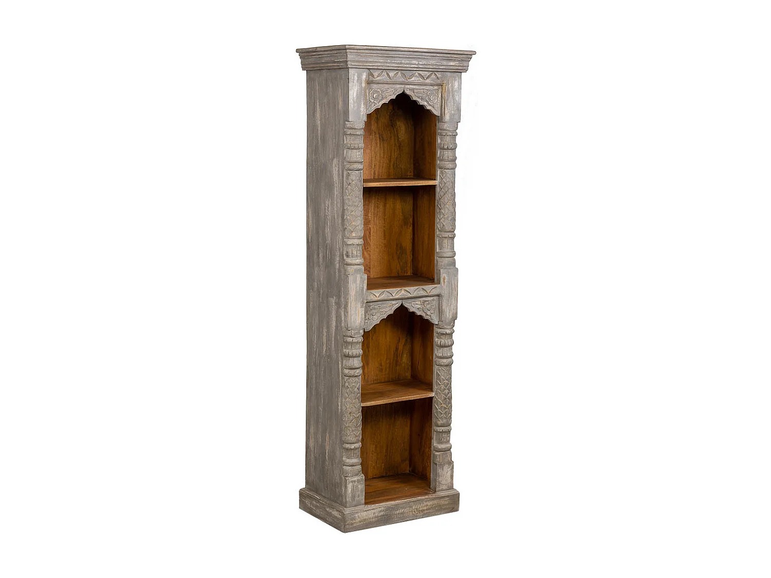 Étagère en bois finition artisanale 57x37x180h cm
