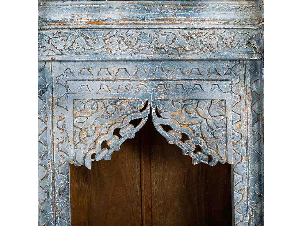 Étagère en bois finition artisanale 80x46x180h cm