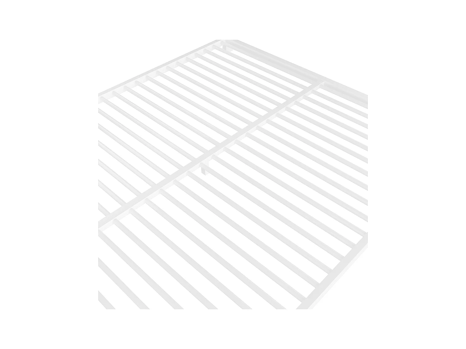 Lit superposé 90x200 + 140x200 cm - avec barrières - avec échelle de sécurité - métal - blanc (sans matelas)
