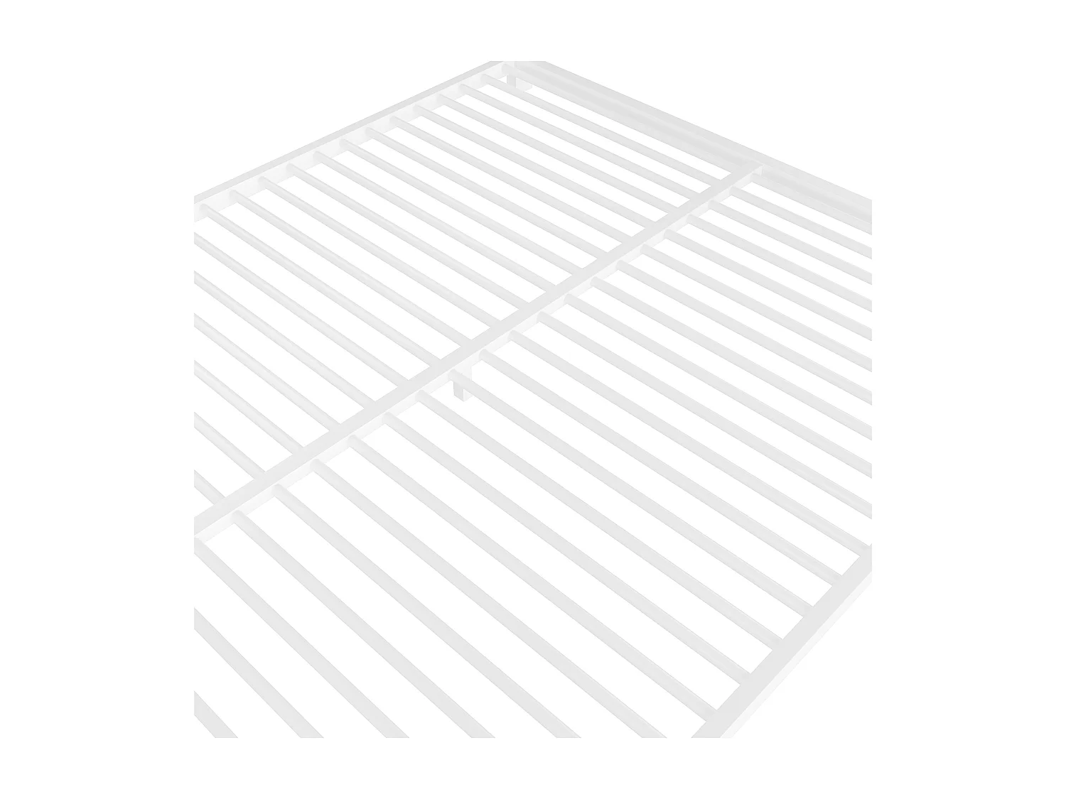 Lit superposé 90x200 + 140x200 cm - avec barrières - avec échelle de sécurité - métal - blanc (sans matelas)