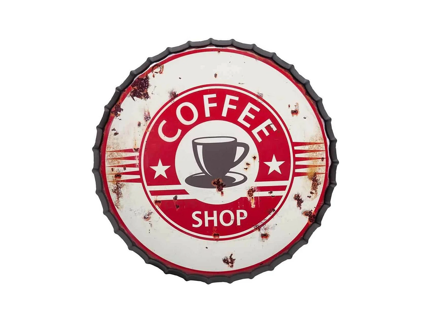 Mesa de metal roja 60x75 cm