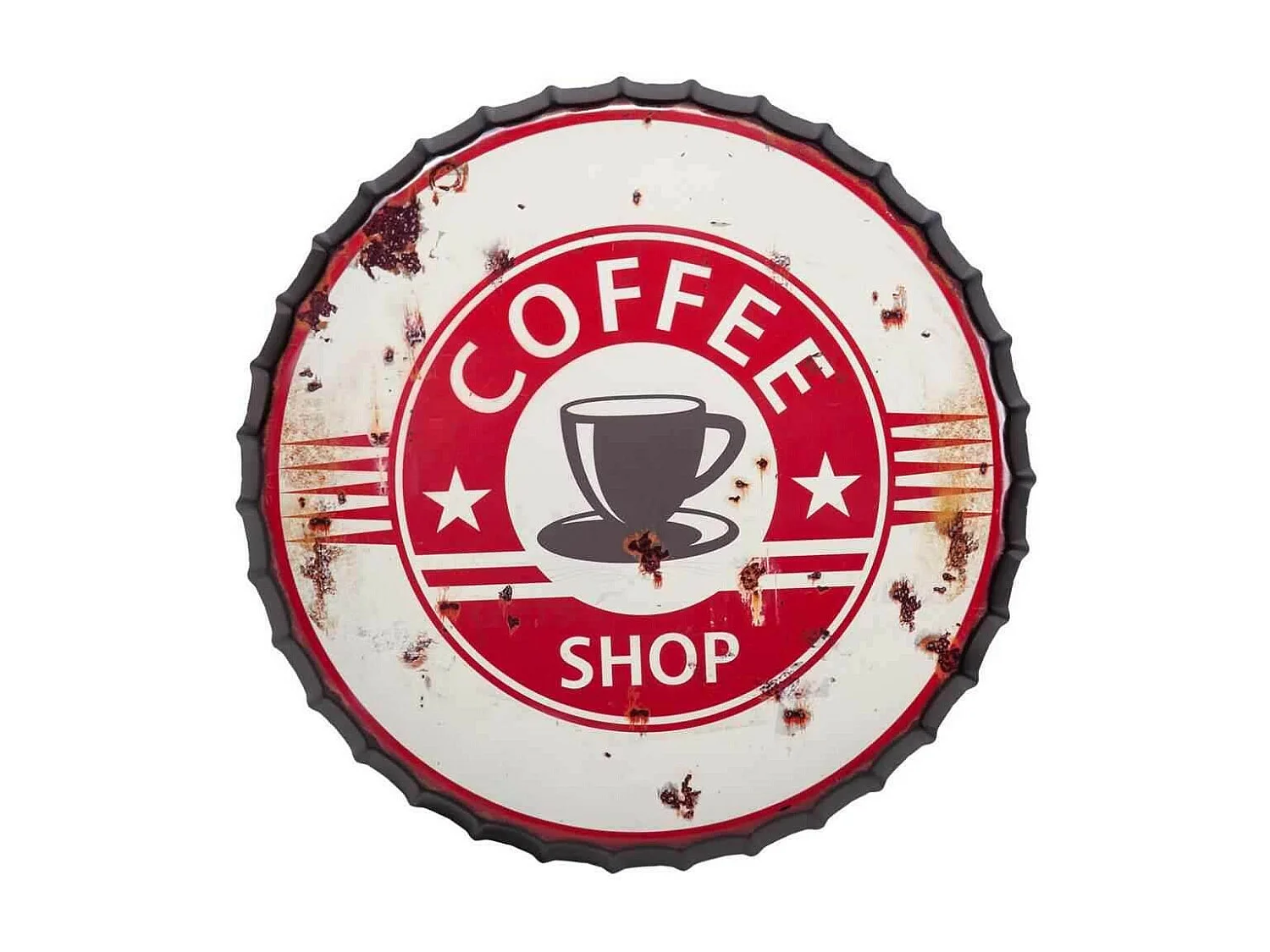 Mesa de metal roja 60x75 cm