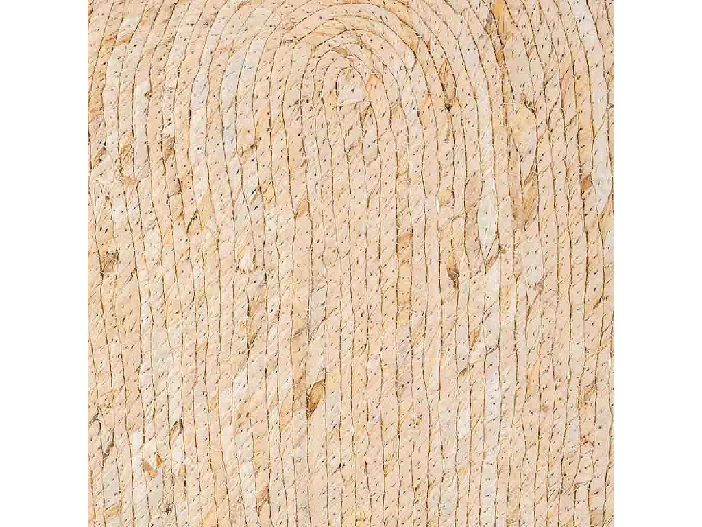 Tapete marrom feito à mão em fibra natural 100x50x1