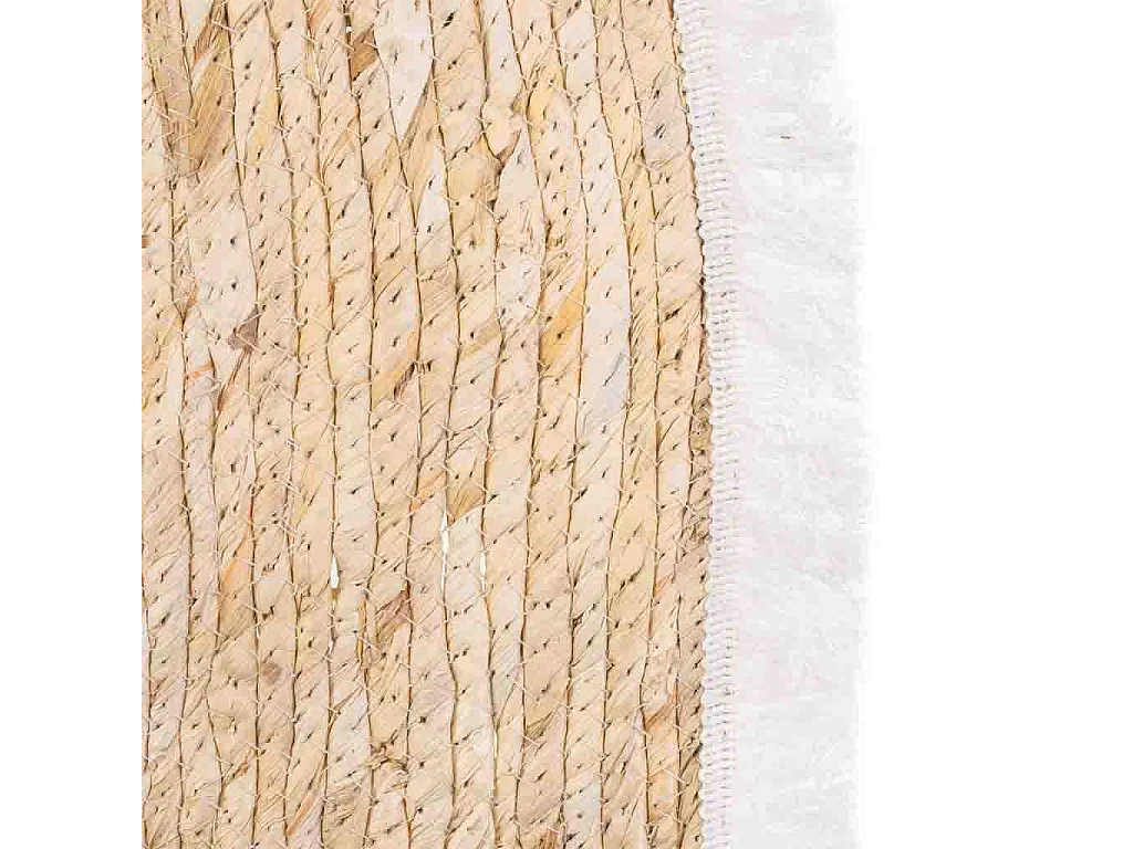 Tappeto marrone in fibra naturale intrecciato a mano 100x50x1h