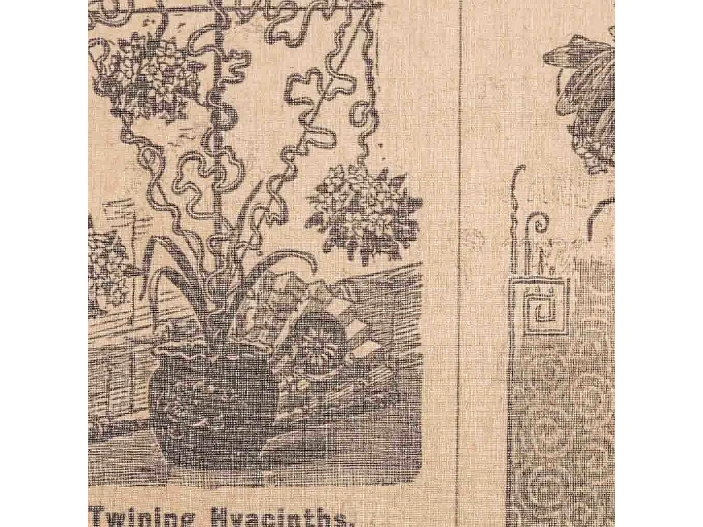 Tela pergaminho em tecido estampado 55x75x2,5