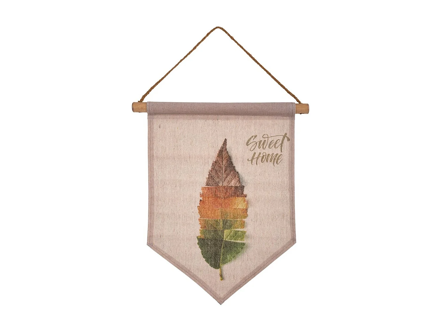 Toile parchemin imprimée sur tissu 33x38x2h