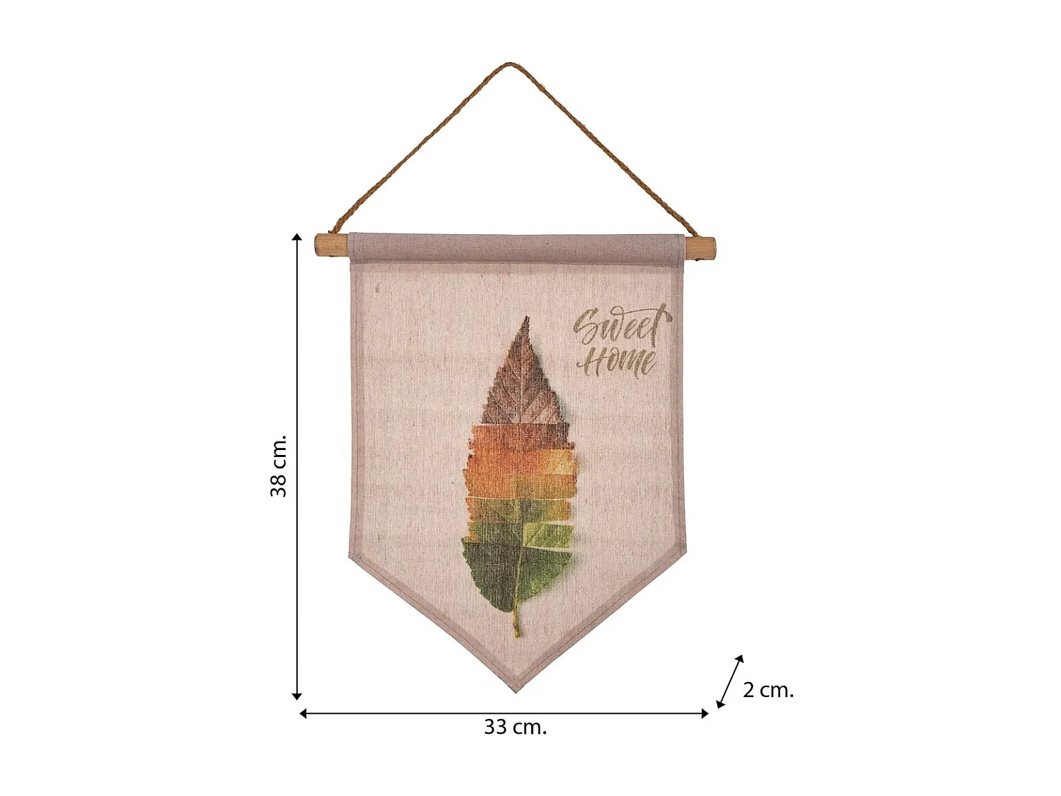 Tela pergaminho em tecido estampado 33x38x2