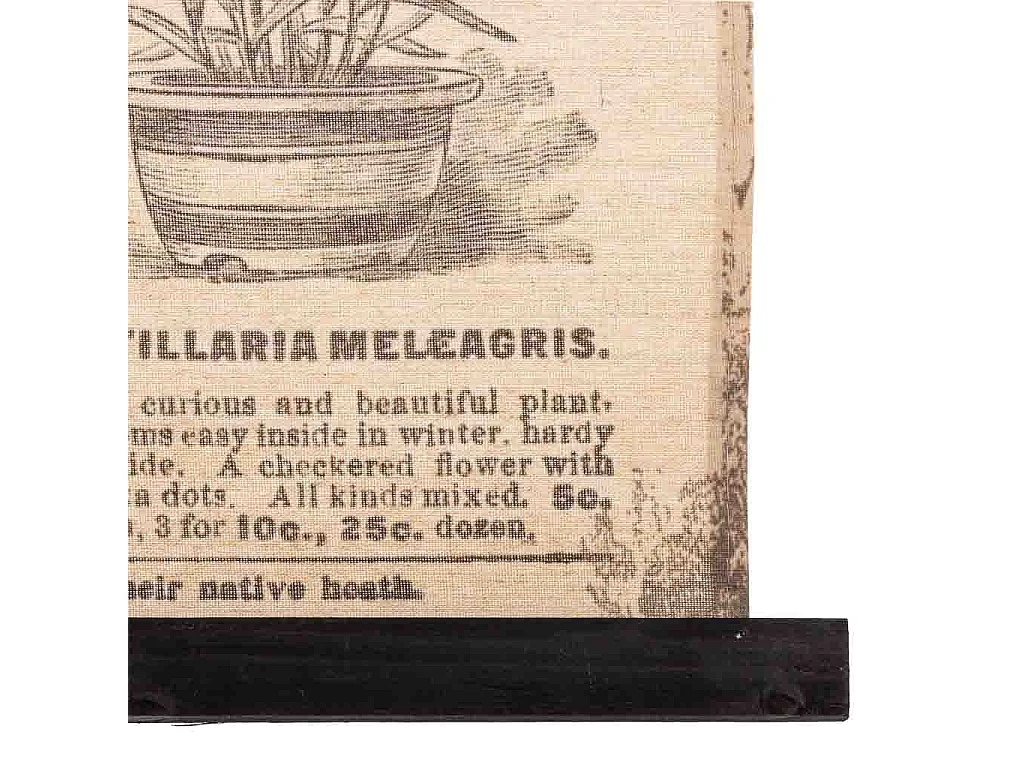 Tela pergaminho em tecido estampado 55x75x2,5