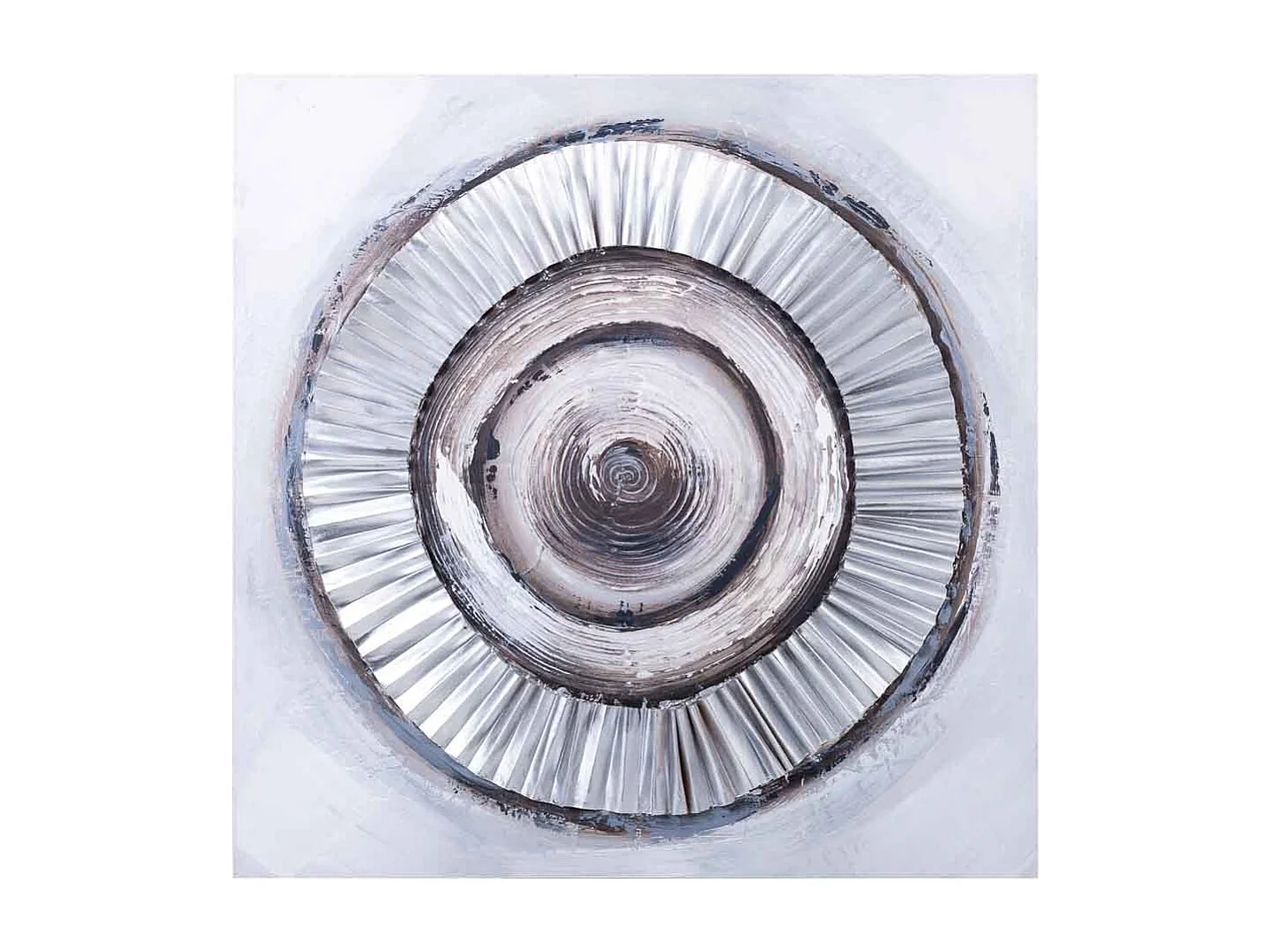 Cuadro con relieve pintado a mano 80x80x3