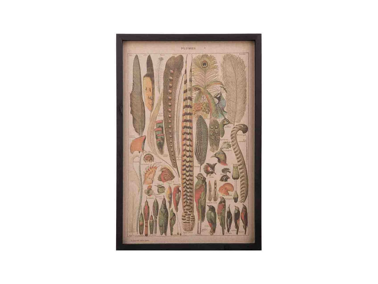 Holz- und StoffgemÃ¤lde 40x60x2,5h cm