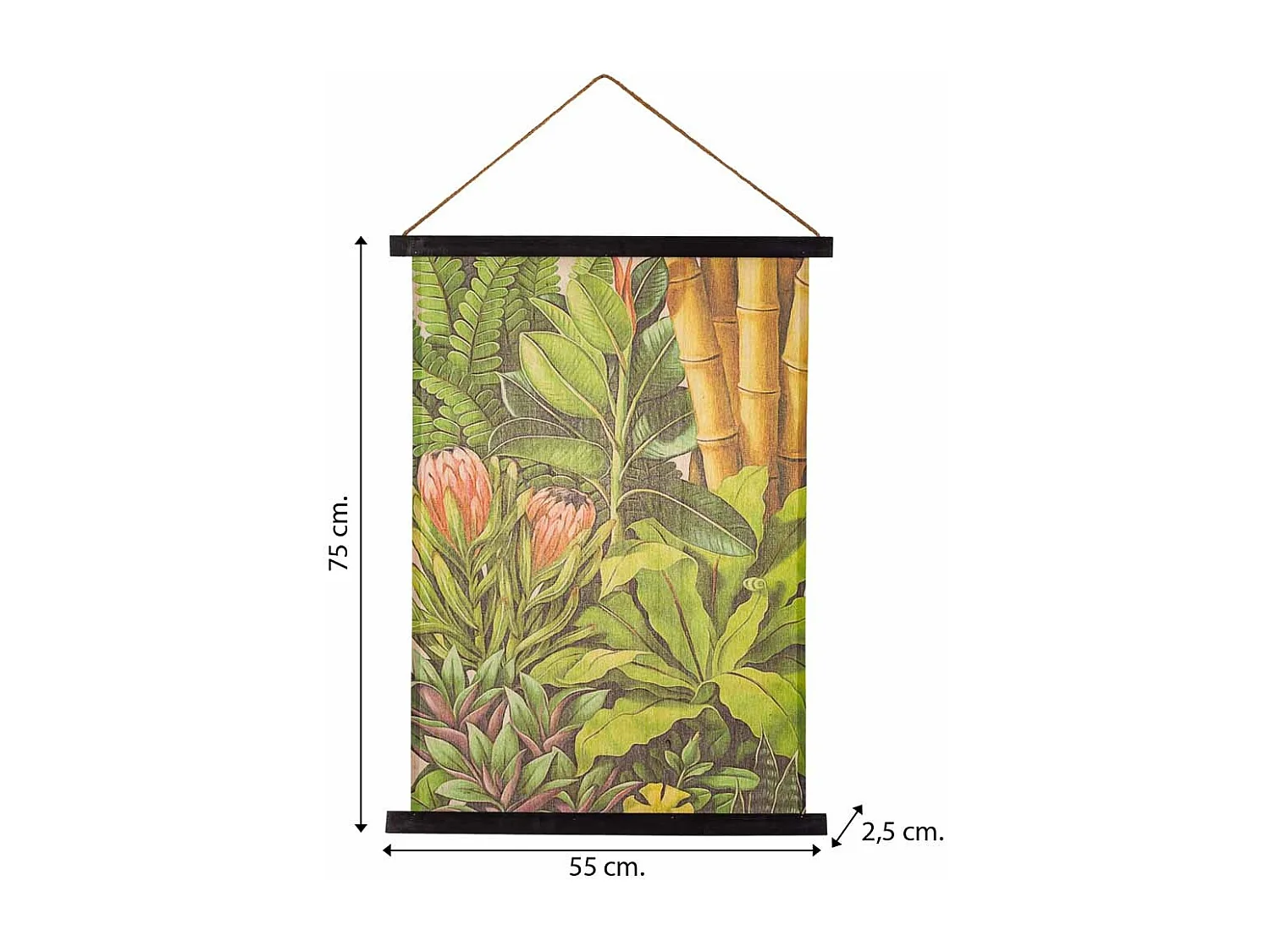 Lienzo pergamino de tela impresa 55x75x2,5