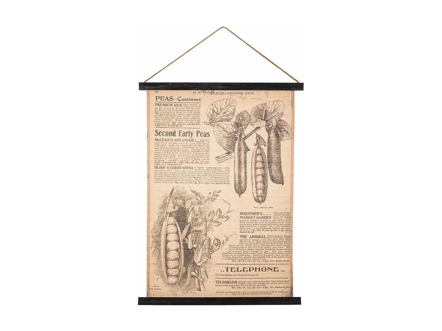 Bedruckte Stoffpergamentleinwand 55x75x2,5h cm