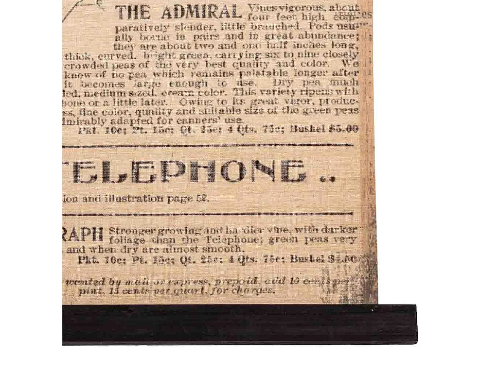 Bedruckte Stoffpergamentleinwand 55x75x2,5h cm