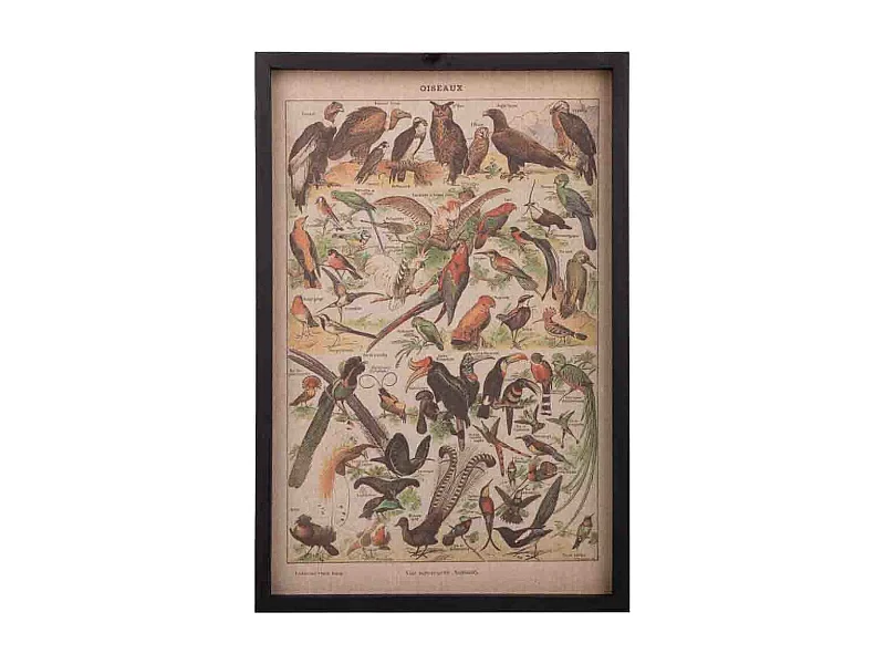 Holz- und StoffgemÃ¤lde 40x60x2,5h cm