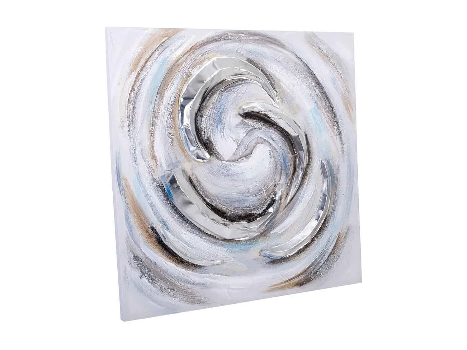 Cuadro con relieve pintado a mano 80x80x3