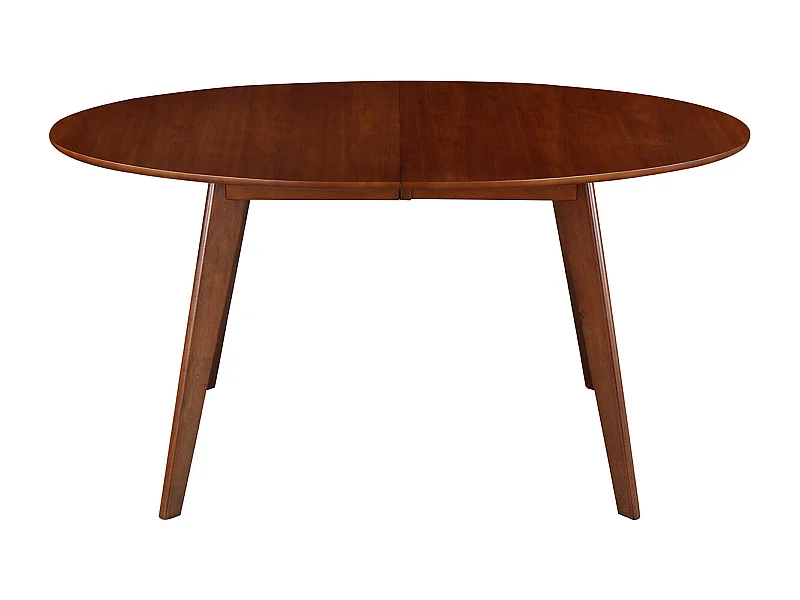 Table à manger extensible ovale en bois foncé L150-200 MARIK