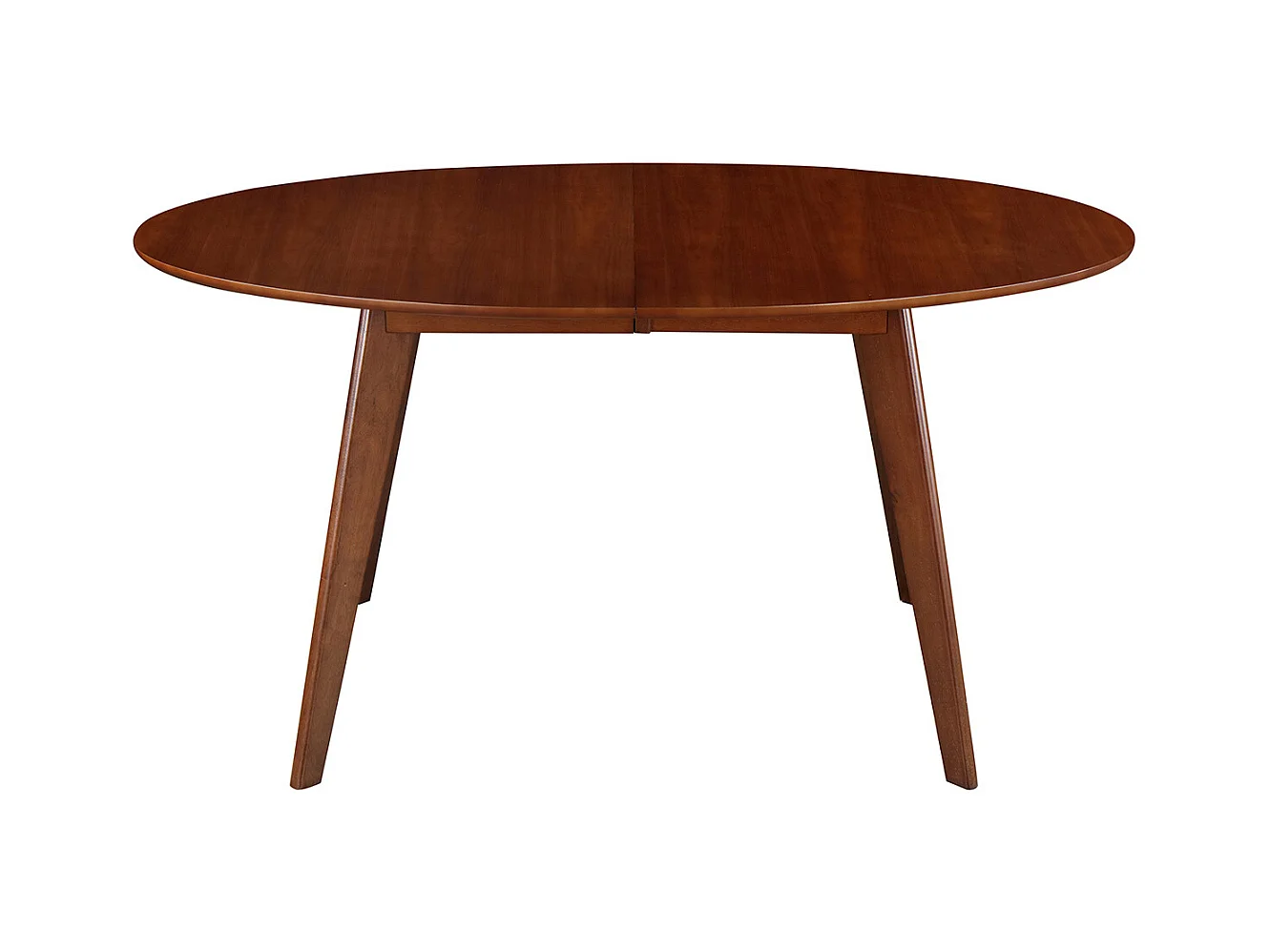 Table à manger extensible ovale en bois foncé L150-200 MARIK