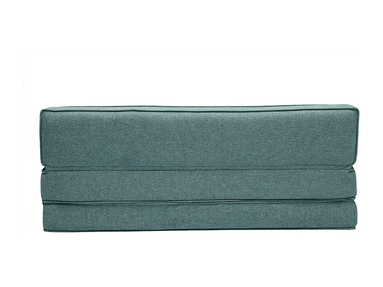Poltrona letto 2 posti in tessuto grigio-verde KATY