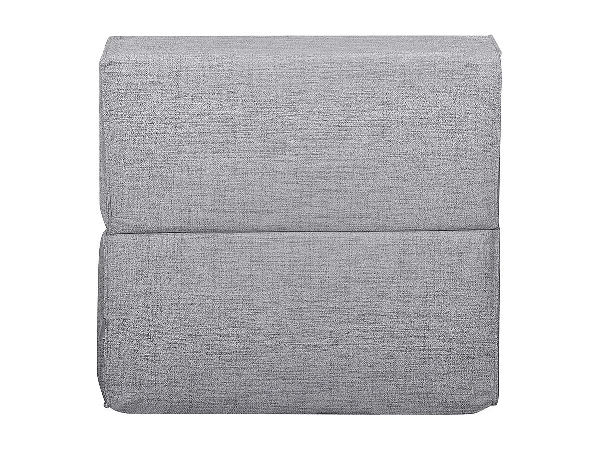 Poltrona letto singola in tessuto grigio chiaro VICTOR