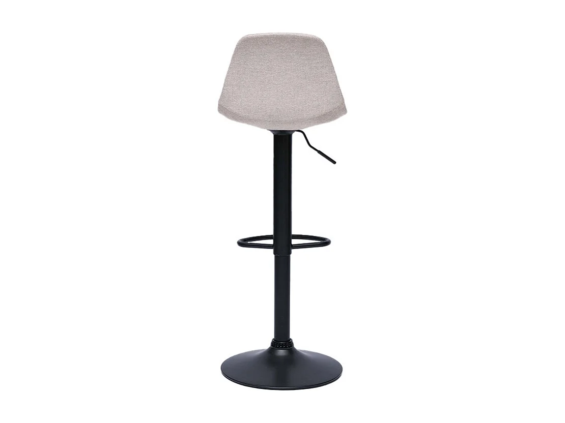 Designer-Barhocker aus beigem samtigem Stoff im 2er-Set STEEVY