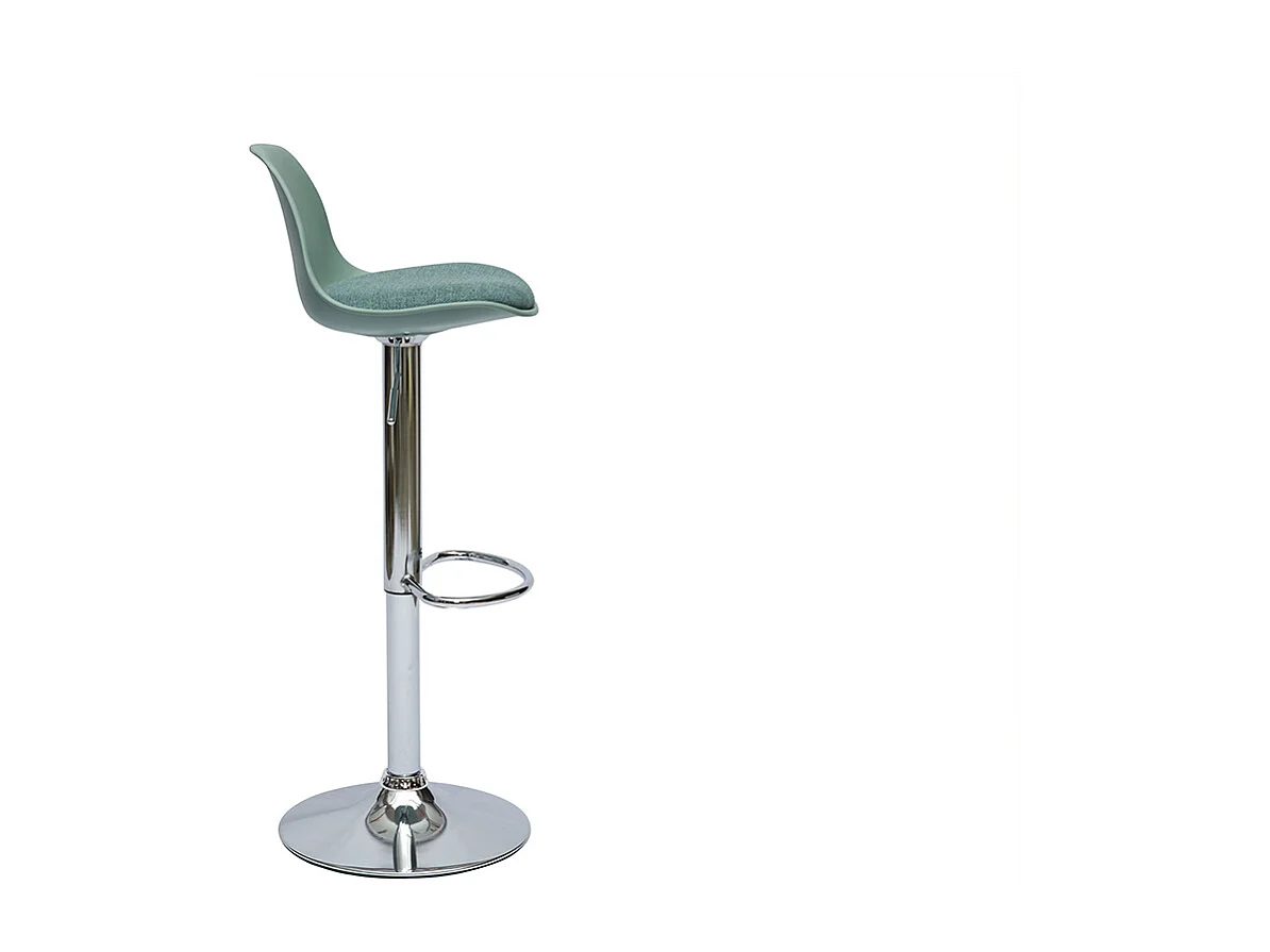 Tabourets de bar design vert de gris (lot de 2) STEEVY
