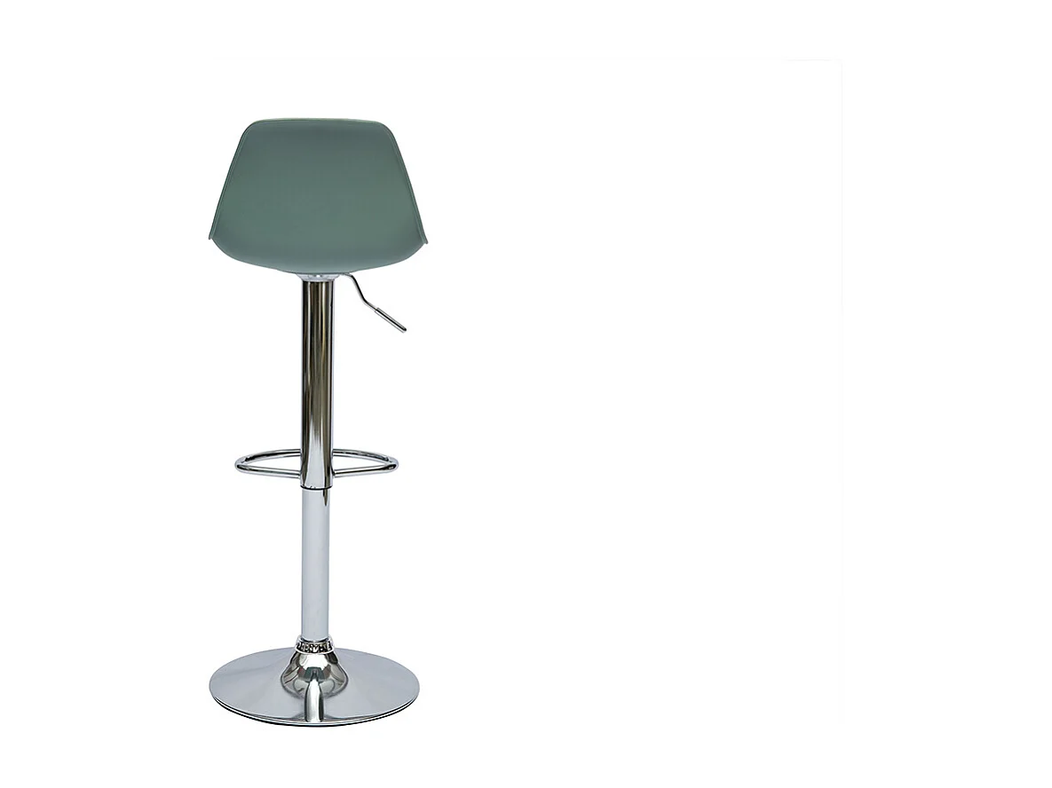 Tabourets de bar design vert de gris (lot de 2) STEEVY