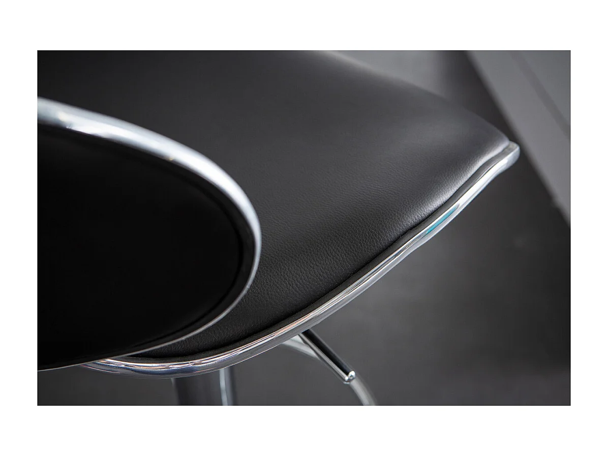 Tabourets de bar design noirs (lot de 2) PEGASE