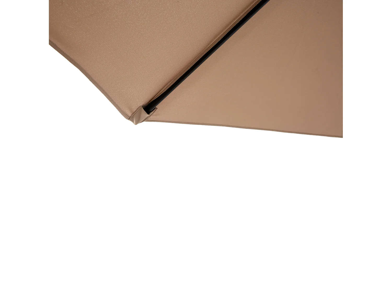 Gedeporteerd stalen parasol - 100% polyester stof - voor strandtuinbalkon - zonder basis - 294x294x250cm - kaki