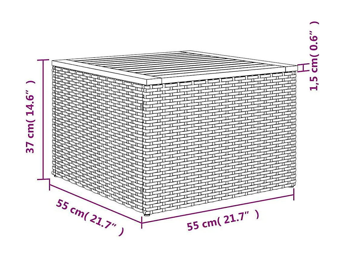 Salon de jardin avec coussins 7 pcs beige résine tressée