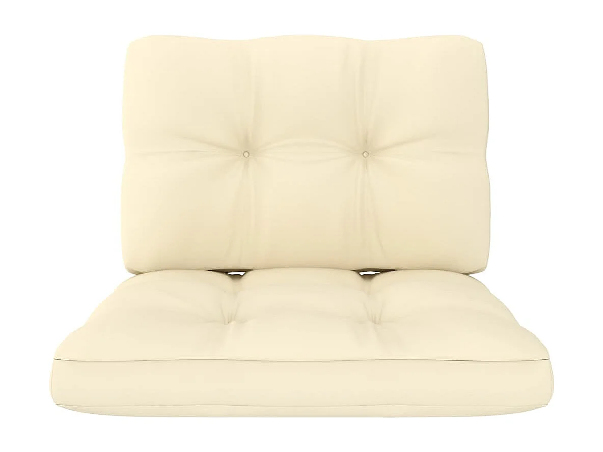 Salon de jardin 3 pcs avec coussins bois de pin imprégné