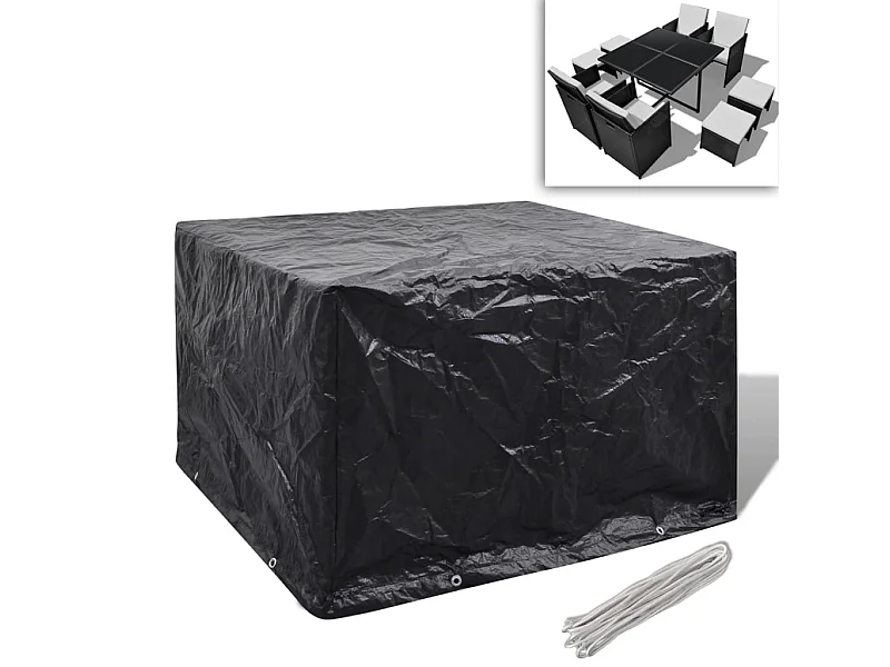 Copertura per mobili da giardino 8 occhielli 113x113x73 cm