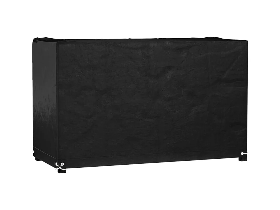 Housse de salon de jardin 8 ?illets 125x55x75 cm rectangulaire