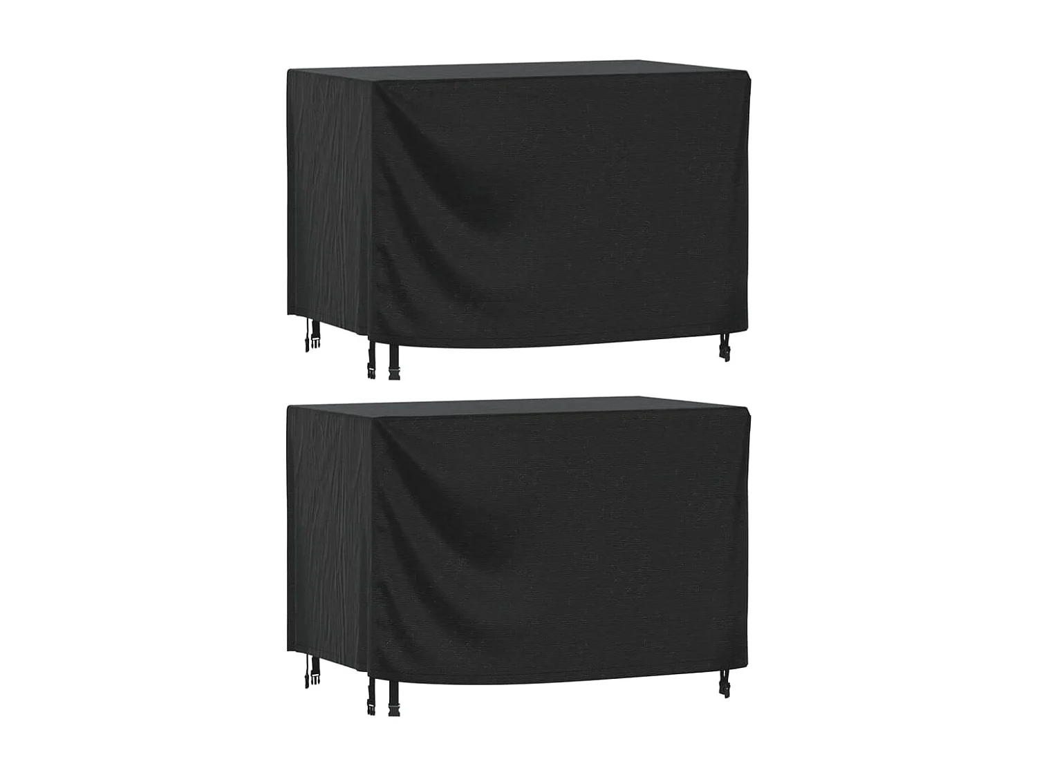 Fundas para muebles de jardín 2 uds 140x70x90 cm impermeable 420D
