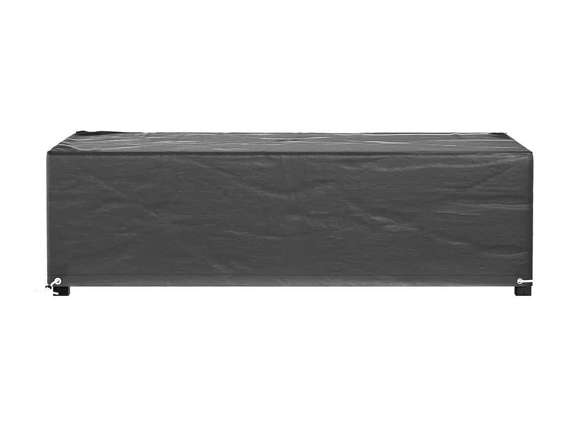 Housses salon de jardin 2pcs 8?illets 125x70x35cm rectangulaire