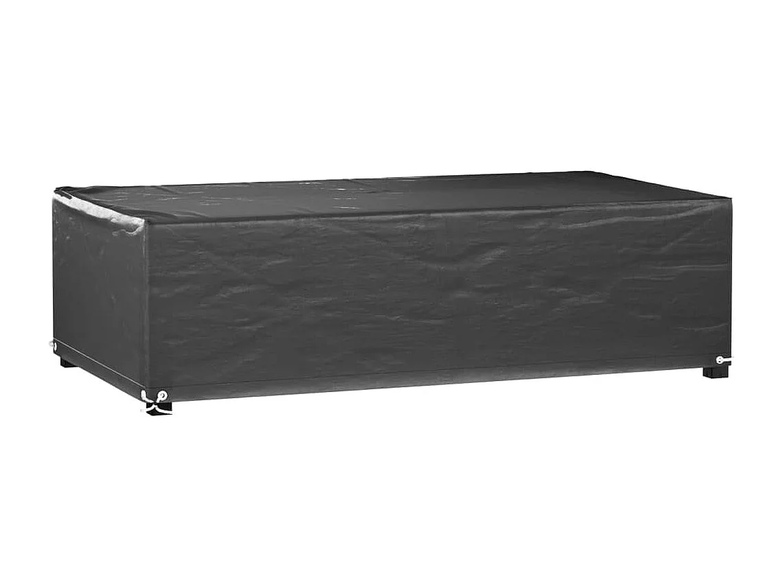 Housses salon de jardin 2pcs 8?illets 125x70x35cm rectangulaire