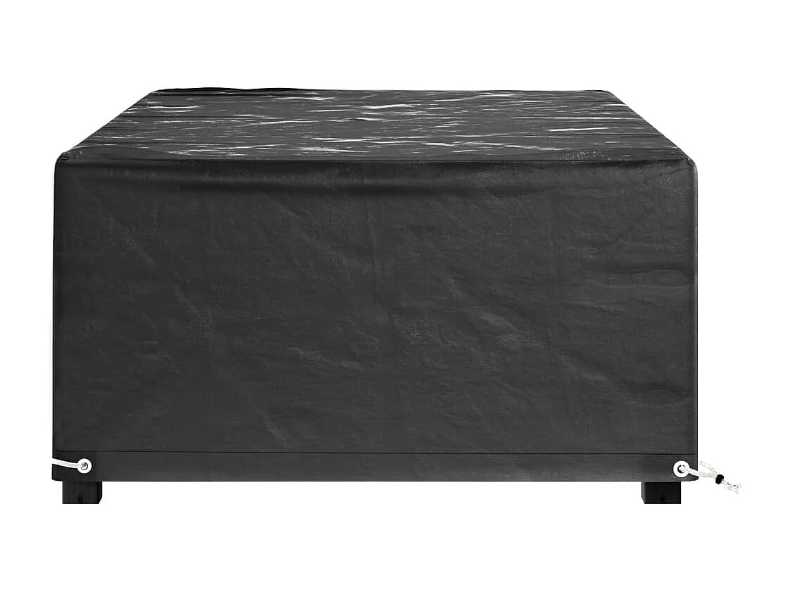 Housses salon de jardin 2pcs 8?illets 125x70x35cm rectangulaire