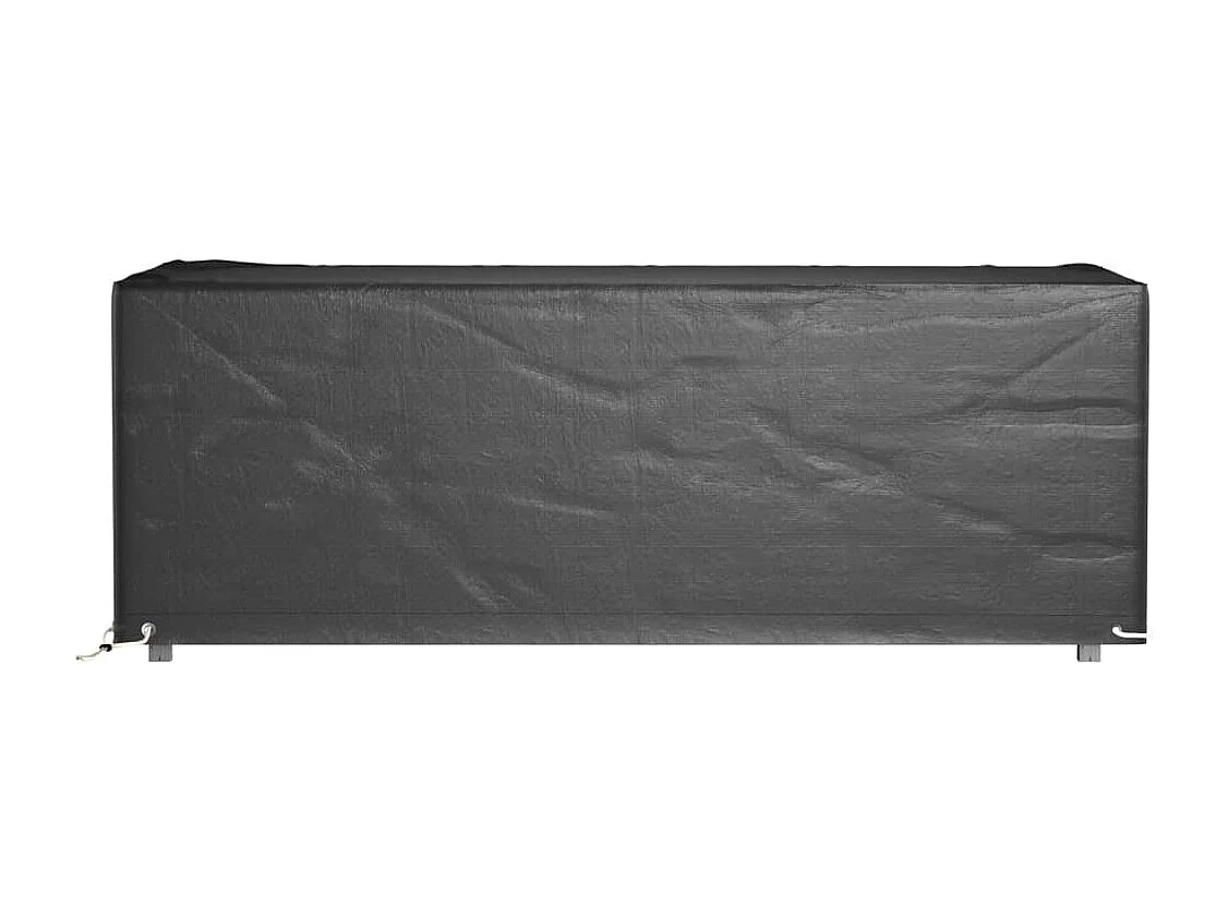 Gartenmöbel-Abdeckungen 2Stk 8 Ösen 192x82x65cm rechteckig