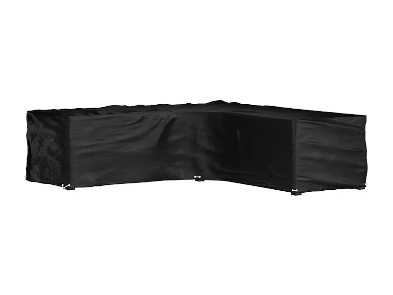 Housse de salon de jardin en forme de L 16 ?illets 285x285x70cm