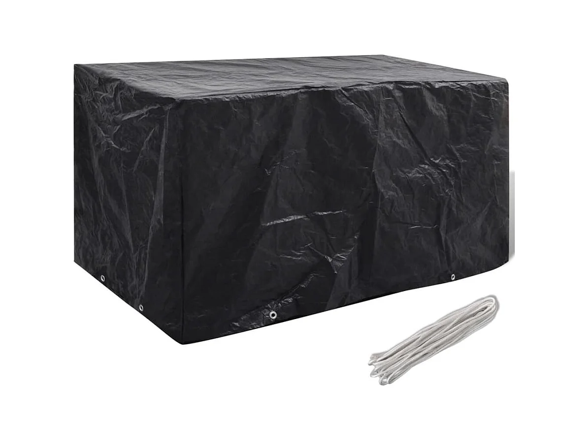 Housse de salon de jardin 8 ?illets 180x70x90 cm