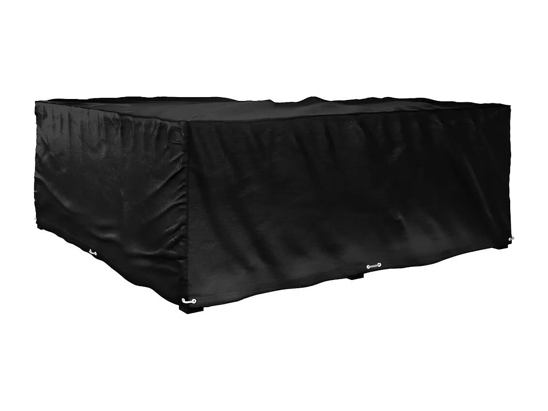 Housse de salon de jardin en forme de L 16 ?illets 215x215x70cm