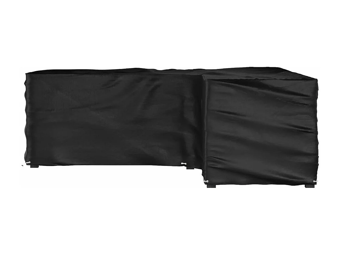 Housse de salon de jardin en forme de L 16 ?illets 285x285x90cm