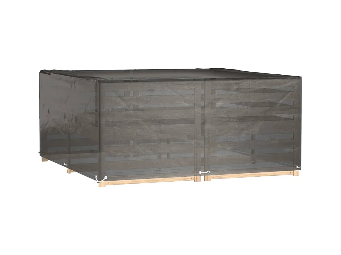 Housse de salon de jardin 16 ?illets 205x205x90 cm carré